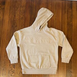 Kids Cream Fortnite Embossed Logo Hoodie